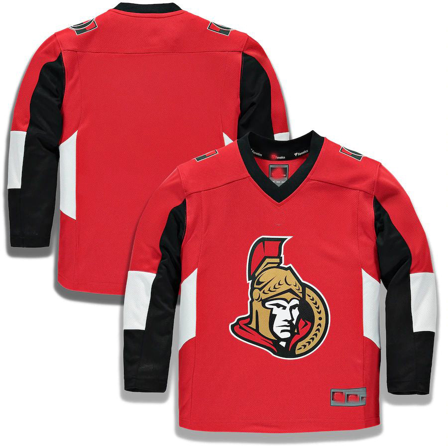 O.Senators Fanatics Branded Home Replica Blank Jersey Red Stitched American Hockey Jerseys - Main View