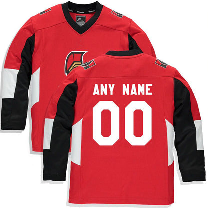 Custom O.Senators Fanatics Branded Home Replica Jersey Red Stitched American Hockey Jerseys - Main View