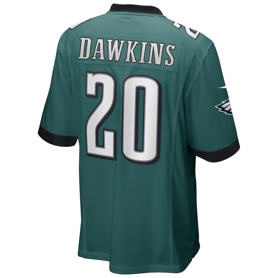 P.Eagles #20 Brian Dawkins Midnight Green Game Retired Player Jersey Stitched American Football Jerseys - Main View
