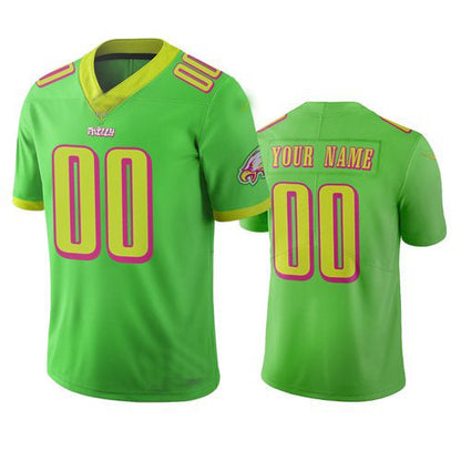 Custom P.Eagles Green Vapor Limited City Edition Jersey Stitched American Football Jerseys - Main View