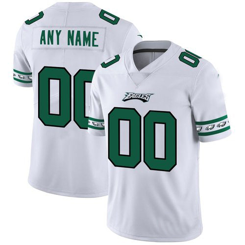 Custom P.Eagles White Team Logo Vapor Limited  Jersey Stitched American Football Jerseys - Main View