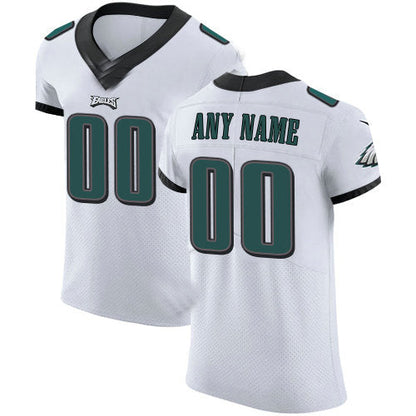 Custom P.Eagles White Vapor Untouchable Custom Elite Jersey Stitched American Football Jerseys - Main View