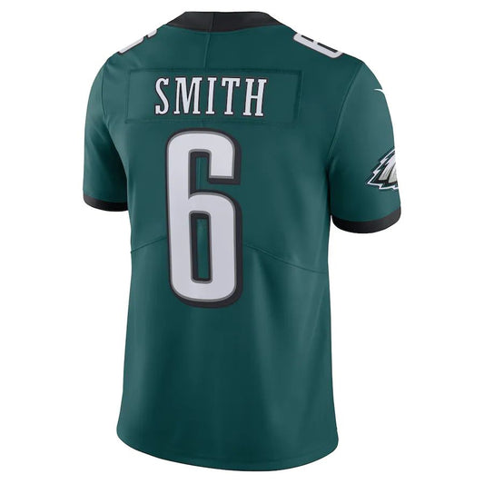 P.Eagles #6 DeVonta Smith Midnight Green Vapor Limited Jersey Stitched American Football Jerseys - Main View