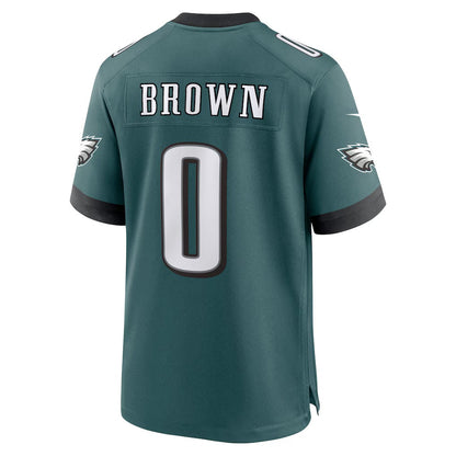 P.Eagles #0 Marquise Brown Midnight Green Team Game Stitched Football American Jersey - Main View