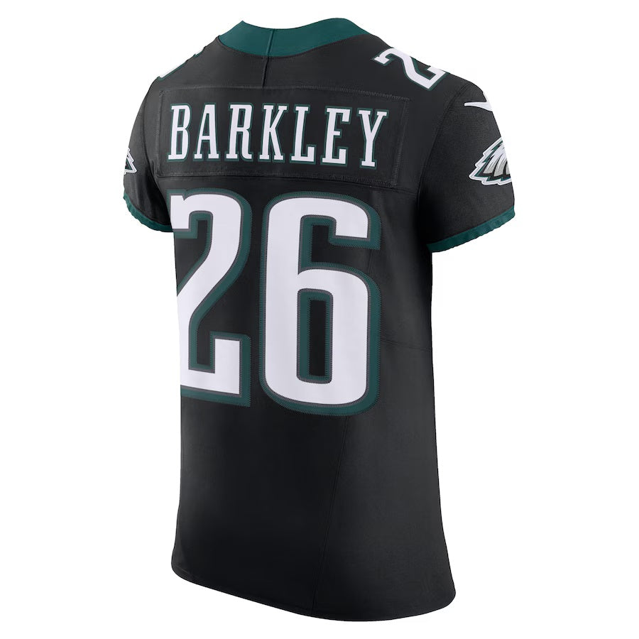 P.Eagles #26 Saquon Barkley Black Alternate Vapor F.U.S.E. Elite Stitched American Football Jerseys - Main View