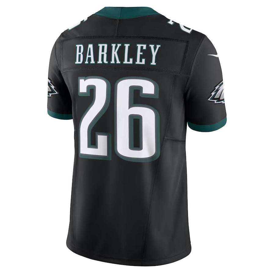 P.Eagles #26 Saquon Barkley Black Vapor F.U.S.E. Limited American Football Jerseys - Main View