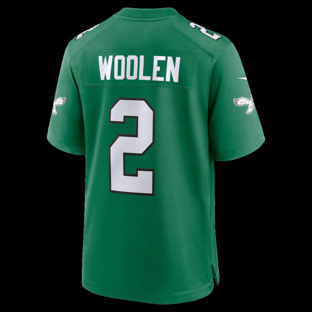 P.Eagles #2 Tariq Woolen Kelly Green Alternate Game Stitched American Football Jerseys - Main View