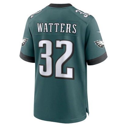 P.Eagles #32 Ricky Watters Midnight Green Team Retired Player Game Stitched American Football Jerseys - Main View