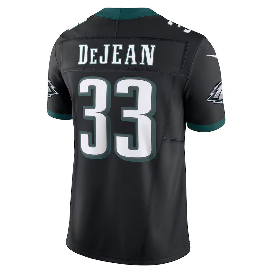 P.Eagles #33 Cooper DeJean Black Alternate Vapor F.U.S.E. Limited Stitched American Football Jerseys - Main View