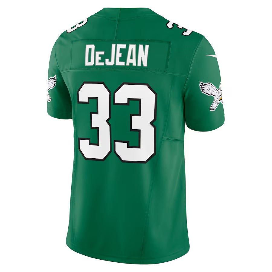 P.Eagles #33 Cooper DeJean Kelly Green Alternate 2 Vapor F.U.S.E. Limited Stitched American Football Jerseys - Main View