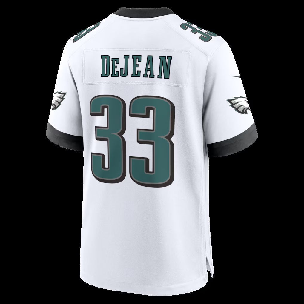 P.Eagles #33 Cooper DeJean White Game Stitched Football American Jersey - Main View