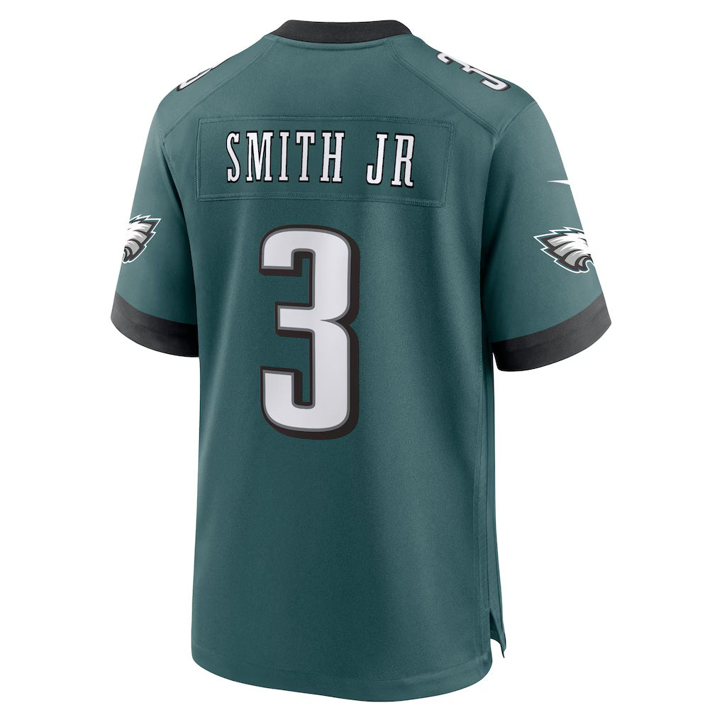 P.Eagles #3 Nolan Smith Jr. Midnight Green Team Game Stitched Football American Jersey - Main View