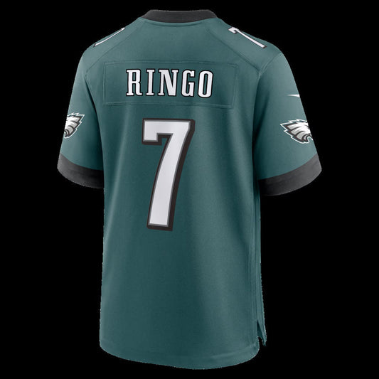 P.Eagles #7 Kelee Ringo Midnight Green Team Game Stitched Football American Jersey - Main View