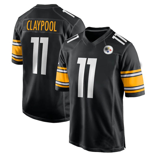 P.Steelers #11 Chase Claypool Black Game Team Jersey Stitched American Football Jerseys - Main View