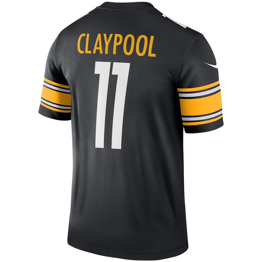 P.Steelers #11 Chase Claypool Black Legend Jersey Stitched American Football Jerseys - Main View