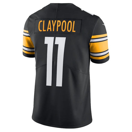 P.Steelers #11 Chase Claypool Black Vapor Limited Player Jersey Stitched American Football Jerseys - Main View