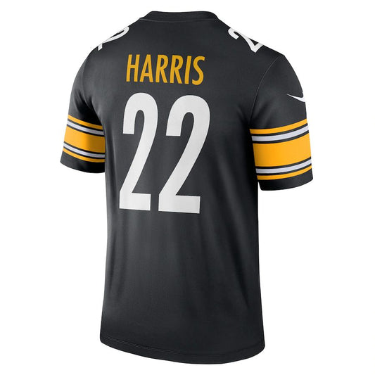 P.Steelers #22 Najee Harris Black Legend Jersey Stitched American Football Jerseys - Main View