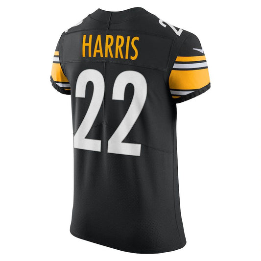 P.Steelers #22 Najee Harris Black Vapor Elite Jersey Stitched American Football Jerseys - Main View
