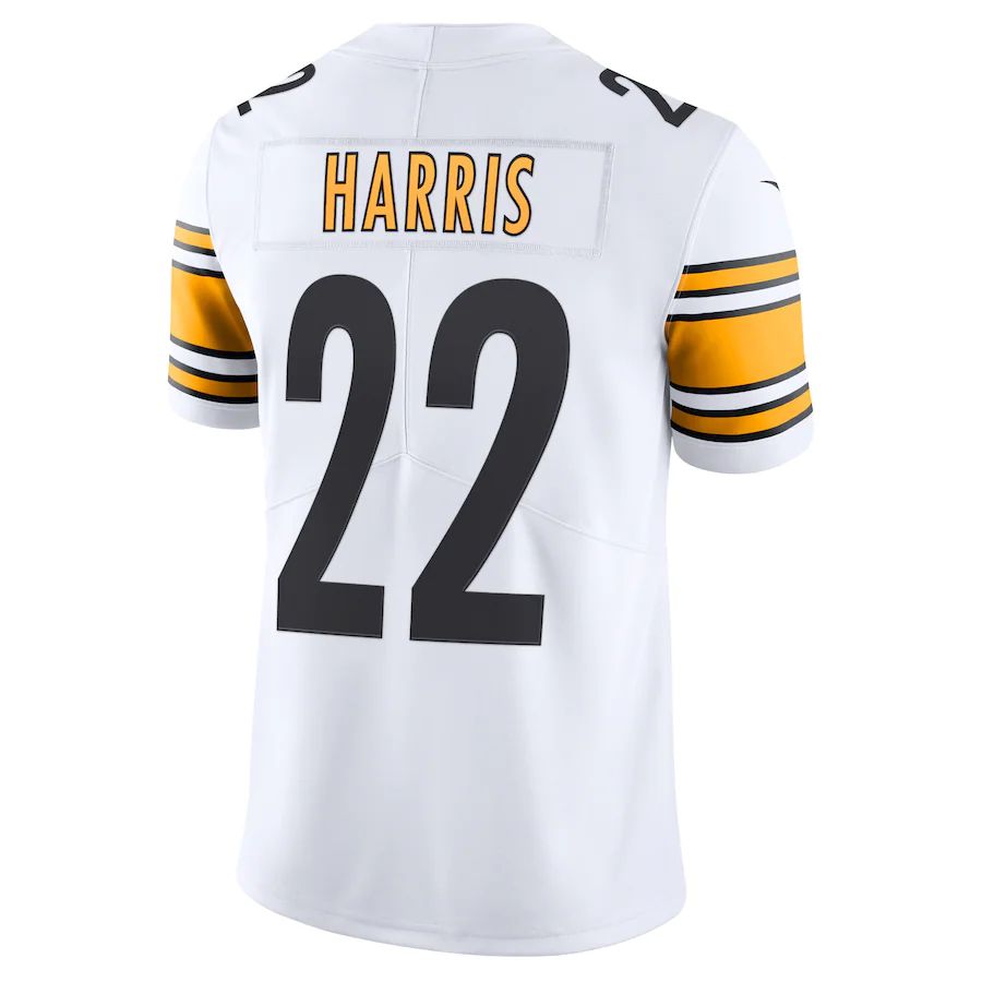 P.Steelers #22 Najee Harris White Vapor Limited Jersey Stitched American Football Jerseys - Main View
