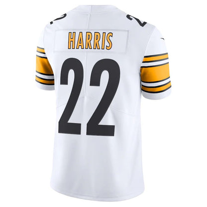 P.Steelers #22 Najee Harris White Vapor Limited Jersey Stitched American Football Jerseys - Main View
