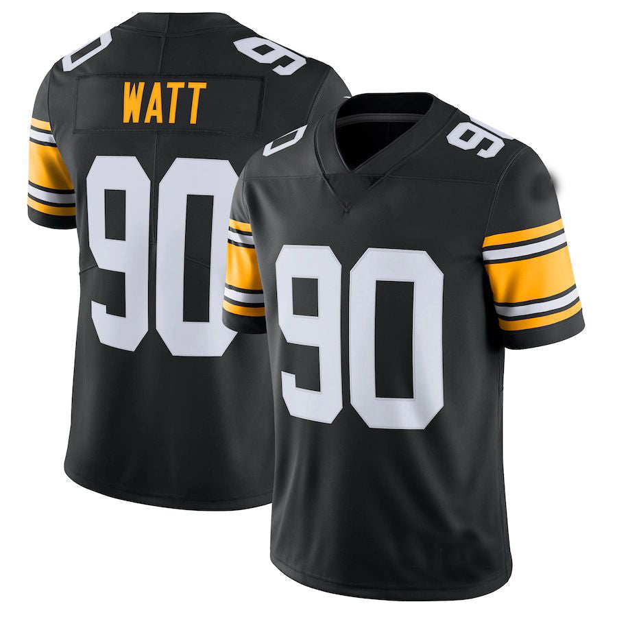 P.Steelers #90 T.J. Watt Black Alternate Vapor Untouchable Limited Jersey Stitched American Football Jerseys - Main View