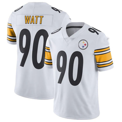 P.Steelers #90 T.J. Watt White Vapor Untouchable Limited Jersey Stitched American Football Jerseys - Main View