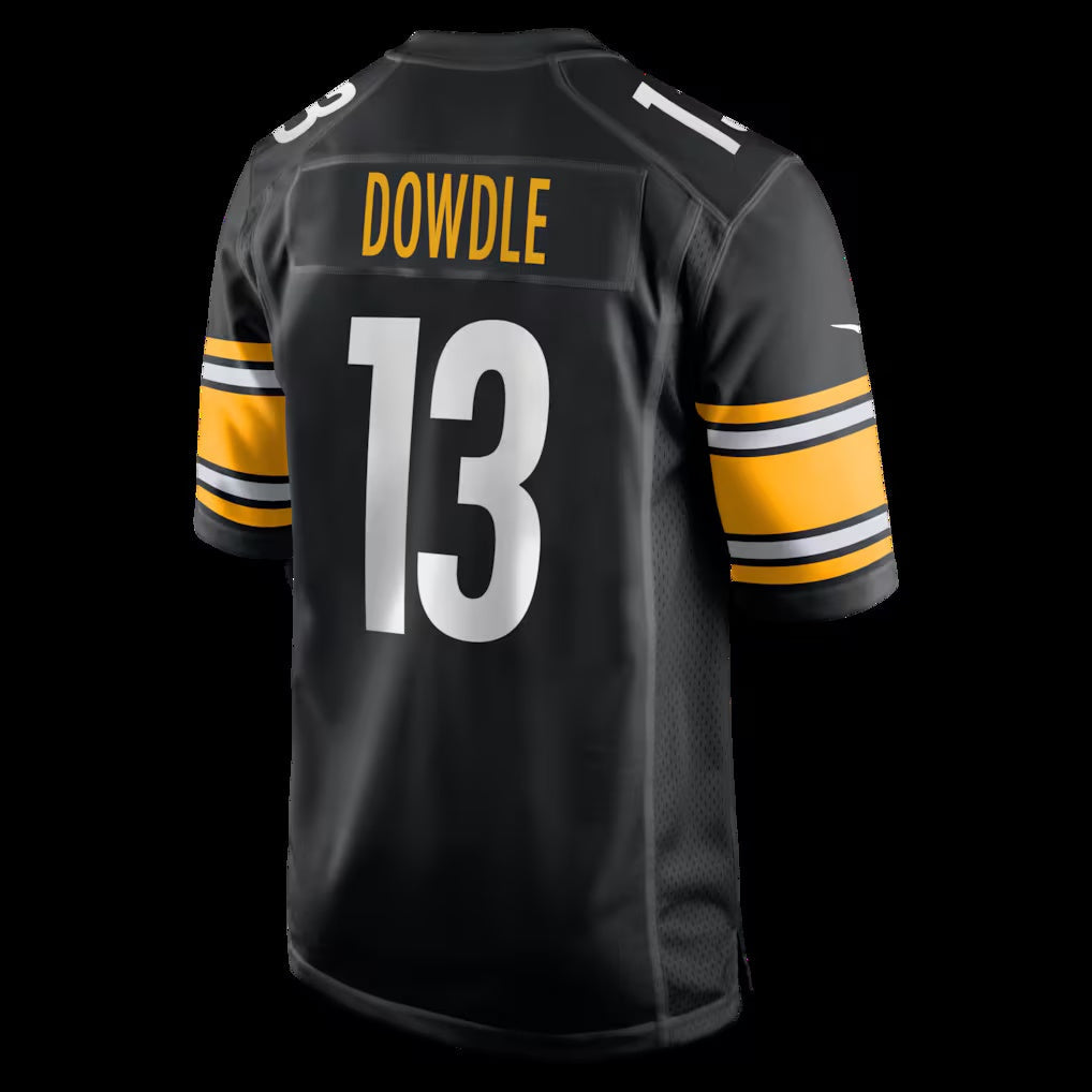 P.Steelers #13 Rico Dowdle Black Game Stitched American Football Jerseys - Main View