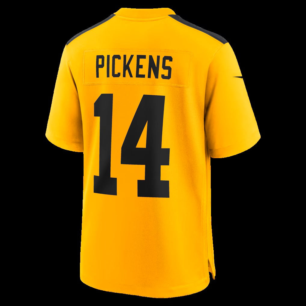 P.Steelers #14 George Pickens Gold Alternate Game Stitched American Football Jerseys - Main View