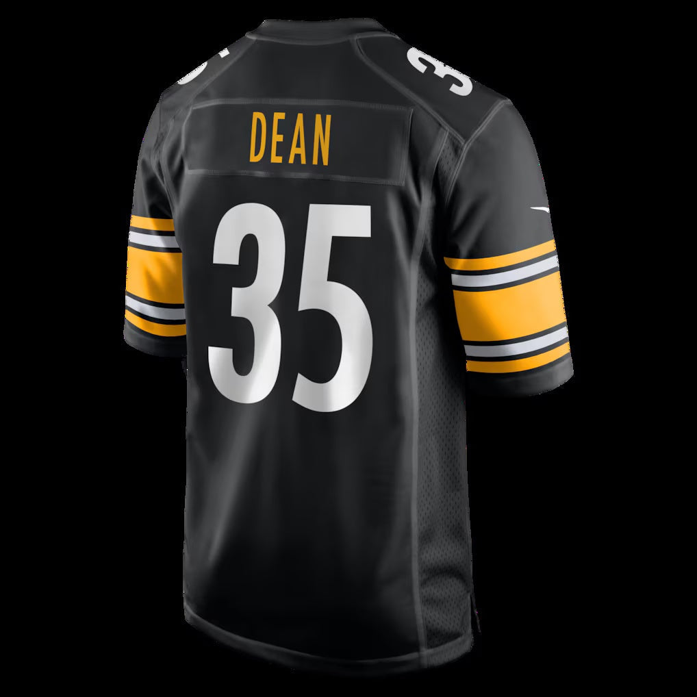 P.Steelers #35 Jamel Dean Black Team Game Stitched American Football Jerseys - Main View