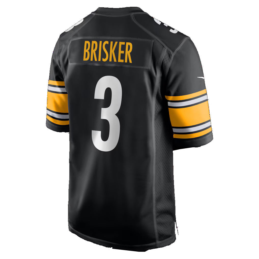 P.Steelers #3 Jaquan Brisker Black Team Game Stitched American Football Jerseys - Main View