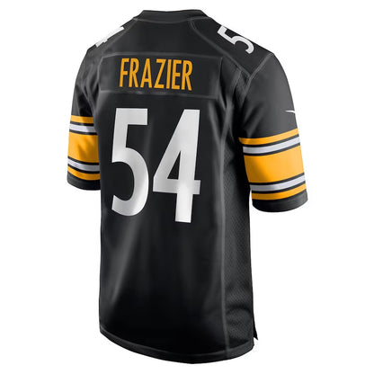 P.Steelers #54 Zach Frazier Black Game Stitched American Football Jerseys - Main View