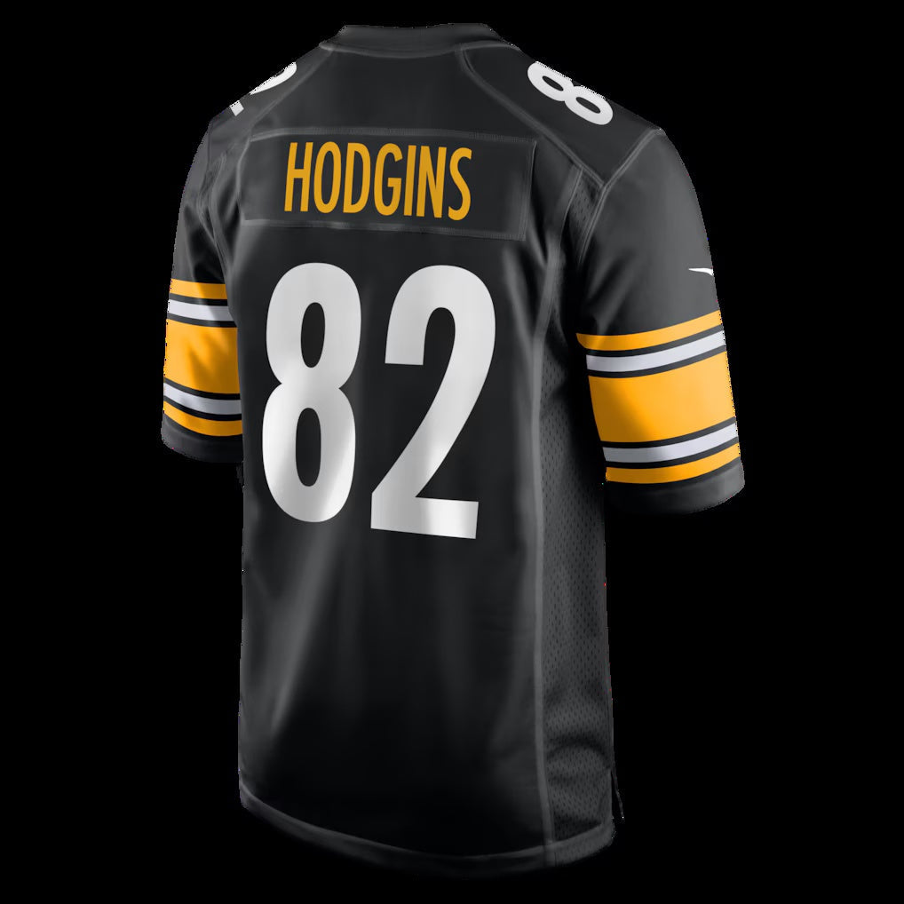 P.Steelers #82 Isaiah Hodgins Black Team Game Stitched American Football Jerseys - Main View