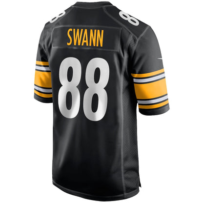 P.Steelers #88 Lynn Swann Black Player Game Jersey Stitched American Football Jerseys - Main View