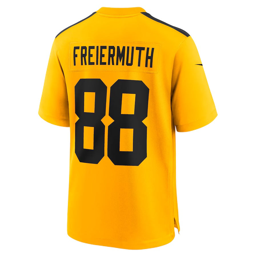 P.Steelers #88 Pat Freiermuth Gold Alternate 1933 Throwback Game Stitched American Football Jerseys - Main View