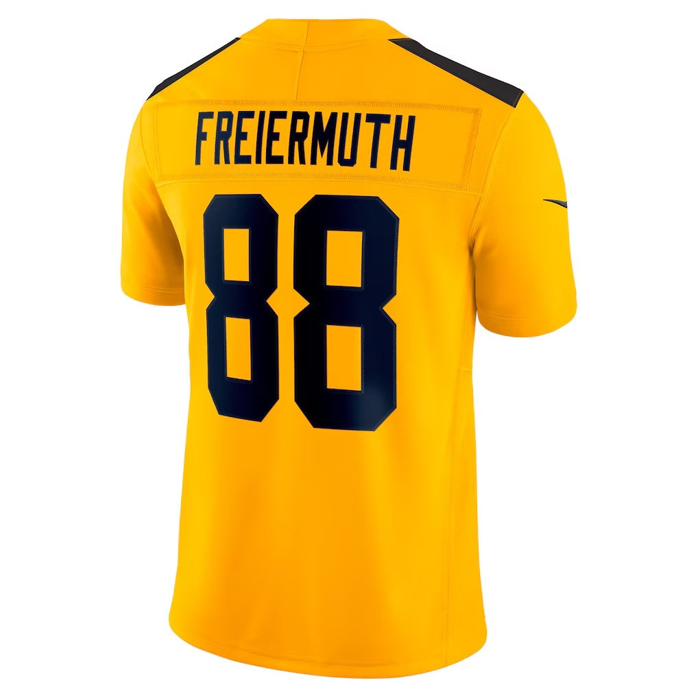P.Steelers #88 Pat Freiermuth Gold Alternate Vapor F.U.S.E. Limited Stitched American Football Jerseys - Main View