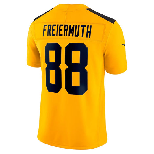 P.Steelers #88 Pat Freiermuth Gold Alternate Vapor F.U.S.E. Limited Stitched American Football Jerseys - Main View