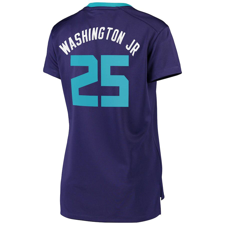 C.Hornets #25 PJ Washington Jr. Fanatics Branded Women's Fast Break Replica Player Jersey Statement Edition Purple Stitched American Basketball Jersey - Main View
