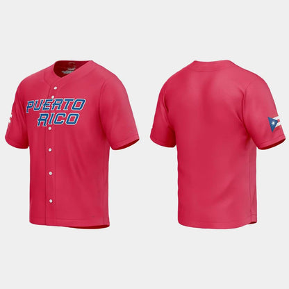 PUERTO RICO BASEBALL 2023 WORLD BASEBALL CLASSIC JERSEY ¨C RED Stitches Baseball Jerseys - Main View