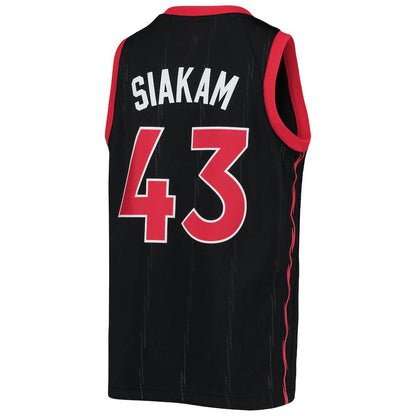 T.Raptors #43 Pascal Siakam Jordan Brand  Swingman Jersey Black Statement Edition Stitched American Basketball Jersey - Main View