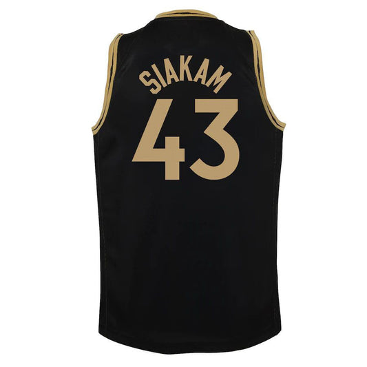 T.Raptors #43 Pascal Siakam Swingman Jersey Black Statement Edition Stitched American Basketball Jersey - Main View
