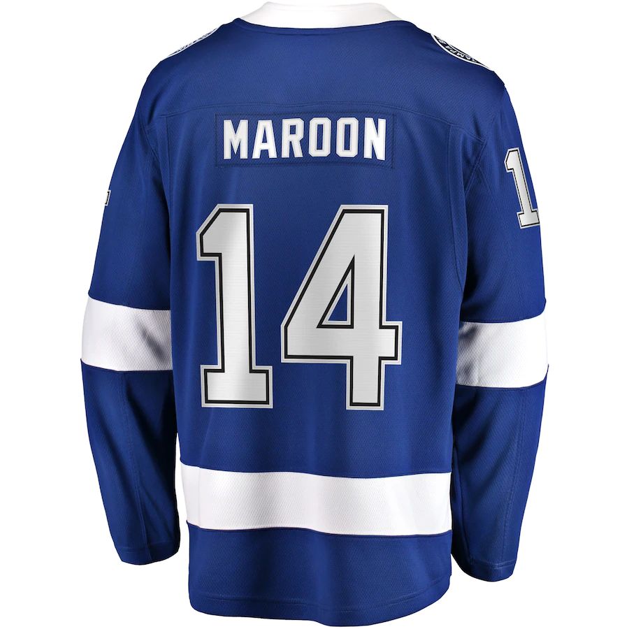 TB.Lightning #14 Pat Maroon Fanatics Branded Replica Player Jersey  Blue Stitched American Hockey Jerseys - Main View