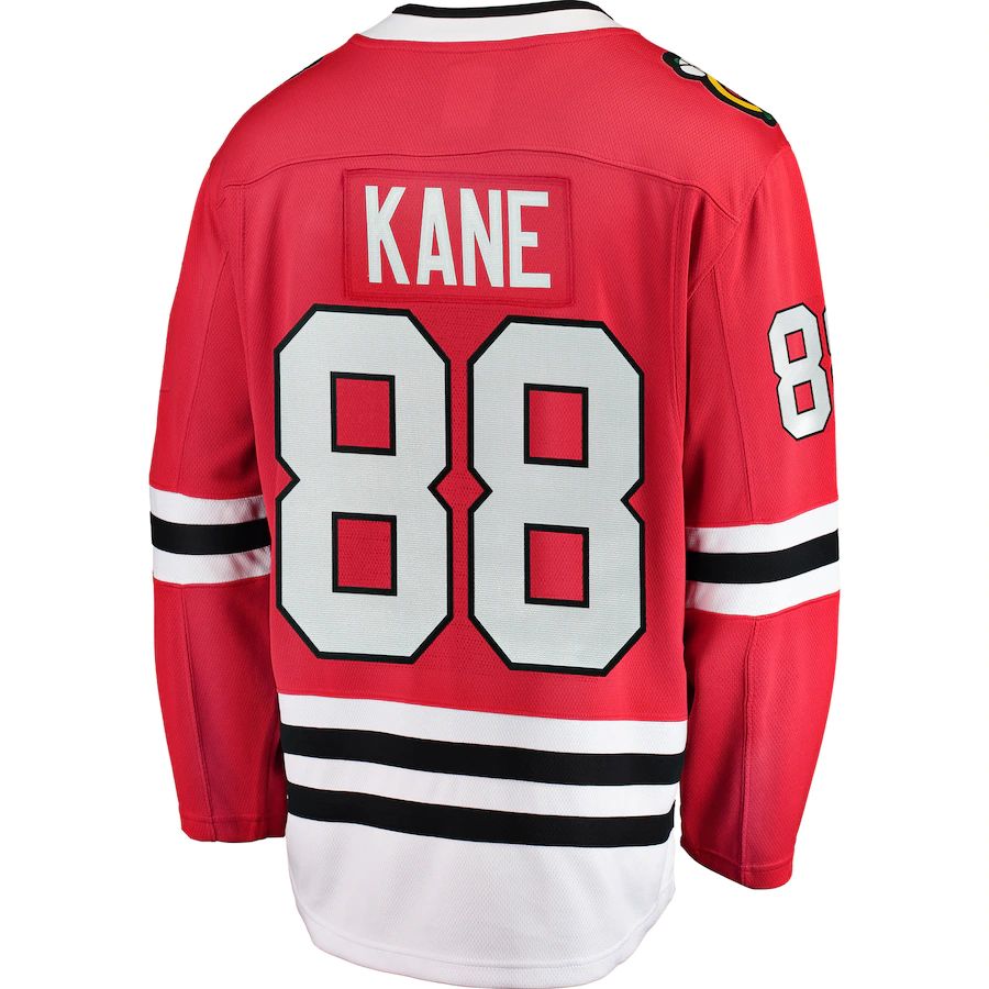C.Blackhawks #88 Patrick Kane Fanatics Branded Breakaway Player Jersey Red Stitched American Hockey Jerseys - Main View