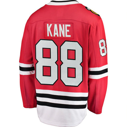 C.Blackhawks #88 Patrick Kane Fanatics Branded Breakaway Player Jersey Red Stitched American Hockey Jerseys - Main View