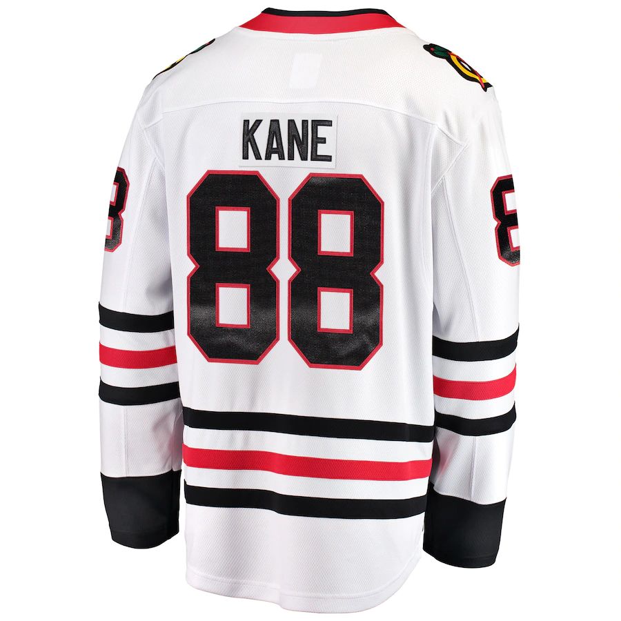 C.Blackhawks #88 Patrick Kane Fanatics Branded Breakaway Player Jersey White Stitched American Hockey Jerseys - Main View