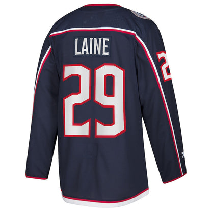 C.Blue Jackets #29 Patrik Laine  Home Authentic Player Jersey Navy Stitched American Hockey Jerseys - Main View
