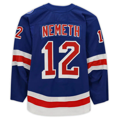 NY.Rangers #12 Patrik Nemeth Fanatics Authentic Game-Used Blue Stitched American Hockey Jerseys - Main View