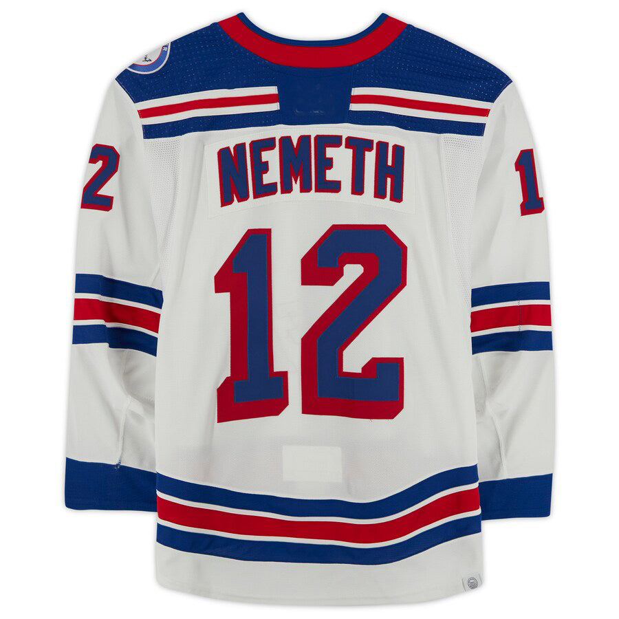 NY.Rangers #12 Patrik Nemeth Fanatics Authentic Game-Used White Stitched American Hockey Jerseys - Main View