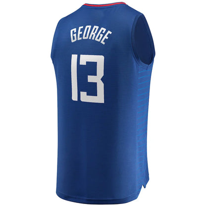 LA.Clippers #13 Paul George  Fanatics Branded Fast Break Player Jersey Icon Edition Royal Stitched American Basketball Jersey - Main View