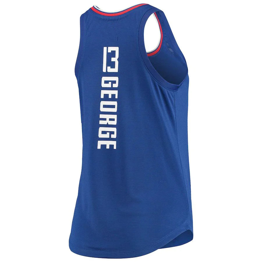 LA.Clippers #13 Paul George Fanatics Branded Women's Fast Break Player Movement Jersey Tank Top Royal Stitched American Basketball Jersey - Main View