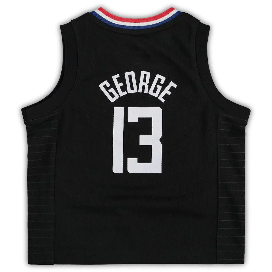 LA.Clippers #13 Paul George Jordan Brand Toddler 2020-21 Jersey  Statement Edition Black Stitched American Basketball Jersey - Main View